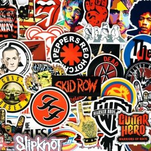 Rock and Roll band 100 pack of stickers
